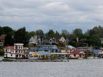 Floating houses on the Columbia River