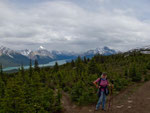 Aud dem "Bald Hills" mit Maligne Lake