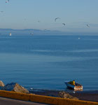 So war der Blick am frühen Morgen von unserem Frühstückstisch