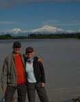 Zwei Glückspilze vor dem höchsten Berg der USA....