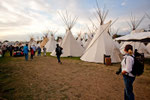 hundreds of tipis