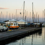 unser Stellplatz im Hafen
