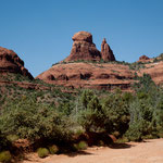 Sedona ist berühmt für seine roten Felsformationen