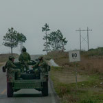 und das Militär ist auch unterwegs