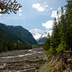 ....entlang des White Rivers" - ein reiner Gletscherfluss.....