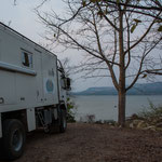 Unser Blick auf den großen Stausee....