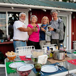 Terry & Phyl haben uns zum "crab - Essen" eingeladen - verzüglich