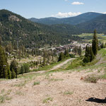 Blick auf das winzige Squaw Valley . für die Spiele aus dem "Boden gestampft"