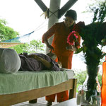 ....facial treatment with mineral mud....