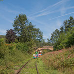 ...eine alte Eisenbahnlinie wird heute touristisch genutzt...