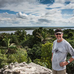 ....im Hintergrund der New River mit seinen Lagunen....