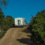 Gaby und Wolfgangs Sprinter - schon die Zufahrt zum Parkplatz war abenteuerlich