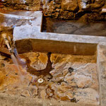 die hotspring mitten im Dorf - von jedermann genutzt