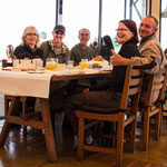 Unser Frühstück mit Franziska, Felix und Enrique an einem Mirador über Antigua