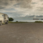 .....der Platz am Leuchtturm von Fort Sherman ist wunderschön....