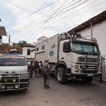 Unser vom Polizeichef zugewiesener Übernachtungsplatz.....