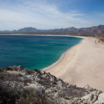 Blick von oben auf den tollen Strand.....