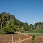 Schöne Landschaft und Felder bei Trinidad