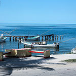 ....unsere erste Berührung mit dem Golf von Mexico in Champoton....