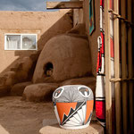 Keramikgefäße und Holzofenbrote werden den Besuchern verkauft