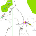 Die Wanderroute zu den "Cascadas"