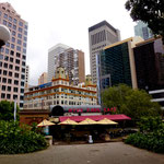 Sydney Downtown mit einem alten erhabenen Gebäude