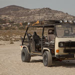 Ein umgebauter VW - Bus