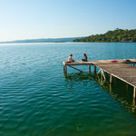 .....schön zum Baden und ein tolles Panorama.....