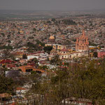 San Miguel de Allende von oben mit der Kathedrale