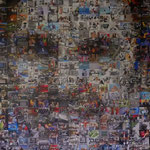 .....und Kunst auch bei Georgs Konterfei