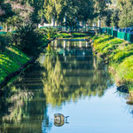 Ein unzufriedener Büroangestellter hat seinen Arbeitssitz hier versenkt!! Ob er jetzt im Stehen arbeitet??