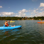 Am nächsten Tag ging es im Kanu in den Dschungel....