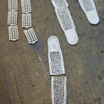 Und hier ein Armband im Rohzustand.