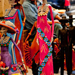 Christliche und indianische Kuluturelemente but vermischt