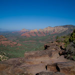 früh morgens Blick ins Sedona Tal