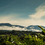 Bei unserer Abfahrt hat der Turrialba geraucht....