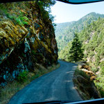 und rechts gings teilweise 50 - 100 m runter