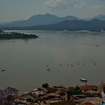 ....aber der Blick auf die Vulkanberge ist immer noch wunderschön...