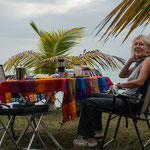 Einen Traumstellplatz auf dem RV-Platz "Yax-Ha in Calderitas bei Chetumal....