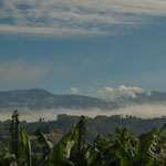 ....Blick auf die Vulkankette des "Irazu" und "Turrialpa"...