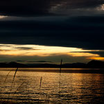 Am letzten Abend gab es "dramatische Wolken"