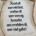 ....auch dieser Spruch hat mehr denn je Gültigkeit....