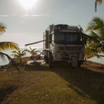 .....wir hatten unsere eigene kleine Halbinsel - auf 3 Seiten die Karibik....