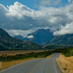 Berge des Waterton NP in Sicht