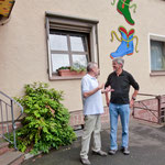 Hier mit dem Hotelier Bundschuh.