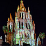 Die Kathedrale wird am Wochenende mit Laser beleuchtet