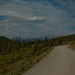 im Hintergrund die Kananaskis