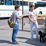 diese beiden Studenten wollten von uns ein Interview