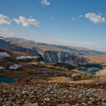 ....im September noch Schneefelder und viele kleine Bergseen....