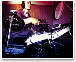 Andy Hoppe am Schlagzeug